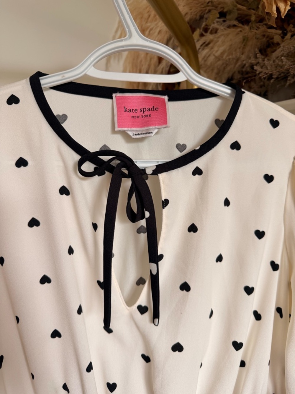 kate spade Black & White Heart Print Dress - Picture 2 of 6